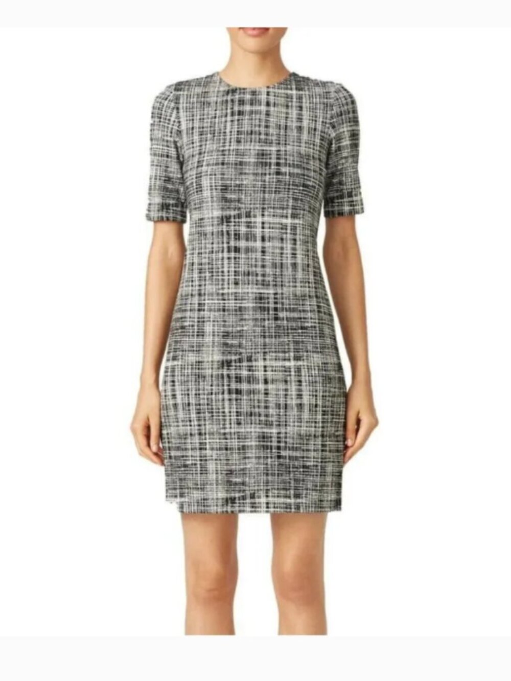 Theory Rijik B Sheath Dress Black White Size 0 NWOT